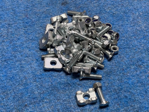 20 St. Kratzbodenkette-Schrauben, Kratzbodenleiste, Leistenschrauben 10 x 45