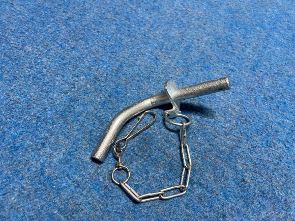 Steckbolzen 16 mm Durchmesser mit Kette für Mengele Kipper